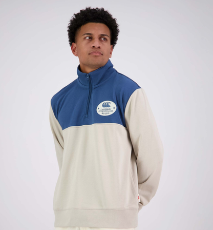 CCC-P (Canterbury mens classic quater zip sweat silver lining) 92593956