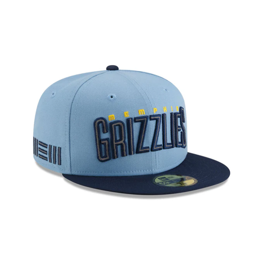 NEC-A68 (New era 5950 nba statement memphis grizzlies in official team colours fitted hat) 102593970