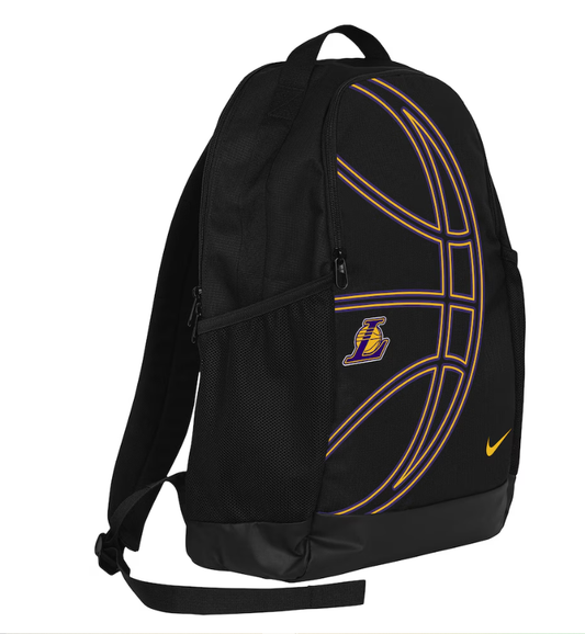 NE-B48 (Nike Los Angeles Lakers NBA Brasilia 2.0 Backpack Black) 102593826
