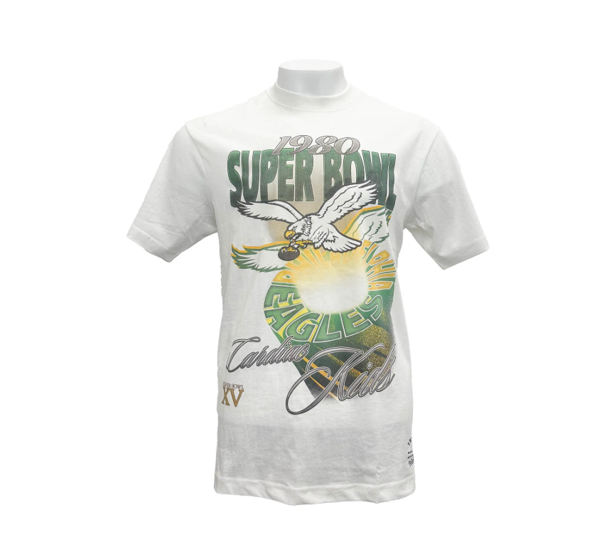 MNA-N46 (Mitchell & ness  hardlight tee eagles vintage white) 92592391