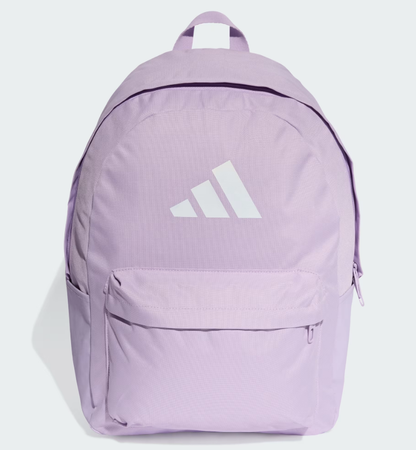 AE-M8 (Adidas classic 3 bar logo backpack powder plum/white) 102592167