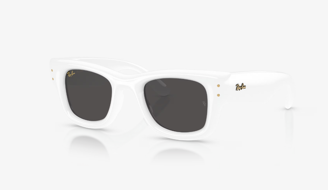 RB-X (Ray-ban A$AP wayfarer puffer white frame/ultra black lenses) 925912863