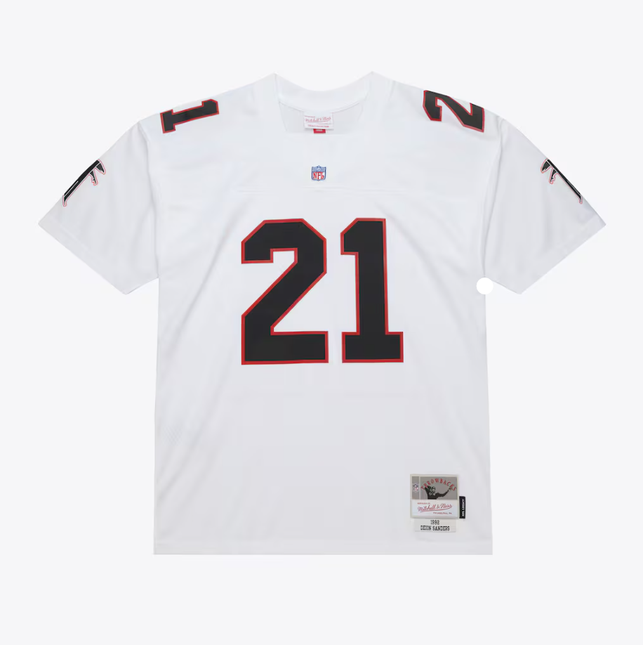 MNA-Y46 (Mitchell & ness legend jersey Deion Sanders Atlanta Falcons 1992 White) 925910869