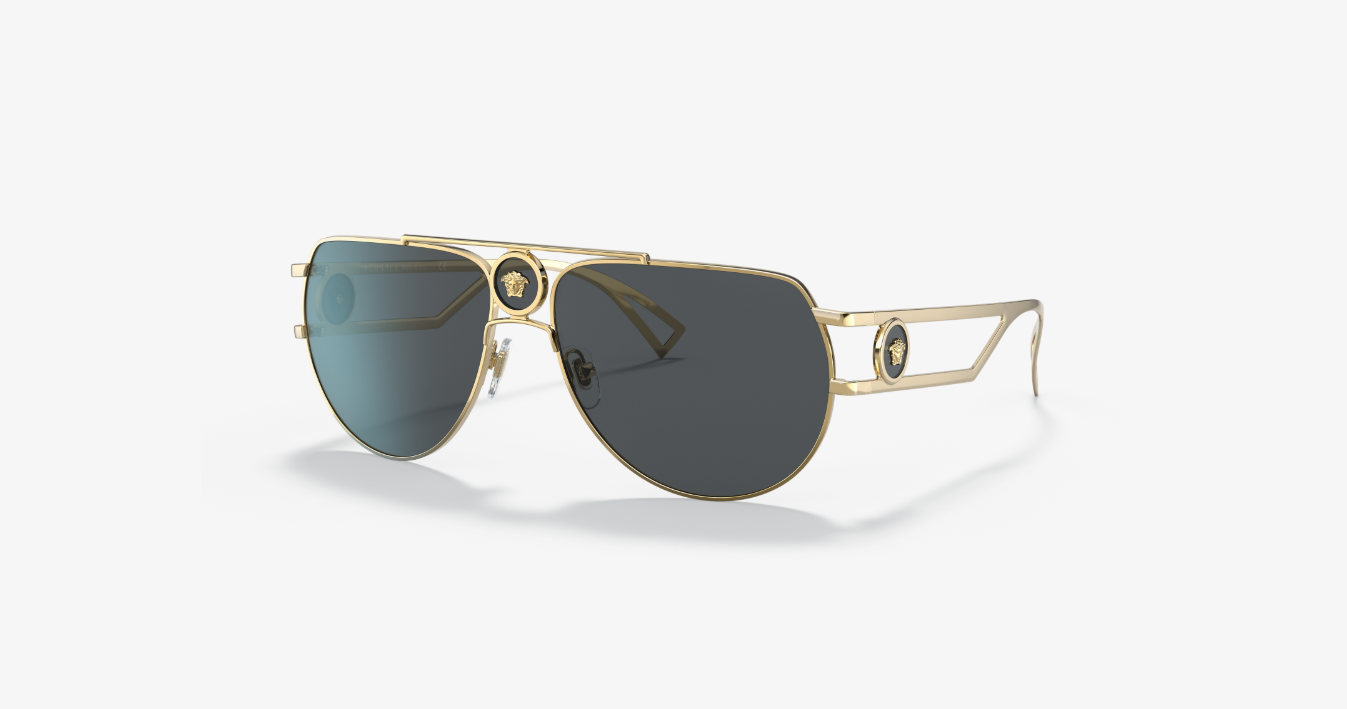 VS-D (Versace sunglasses VE2225 gold frame/grey lenses) 1225919311