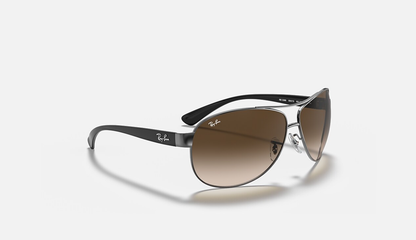 RB-E1 (Ray-ban RB3386 gunmetal frame/brown gradient dark brown lenses) 1125912863