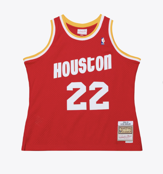 MNA-I49 (Mitchell & ness swingman jersey 1994 rockets drex university red) 112598260
