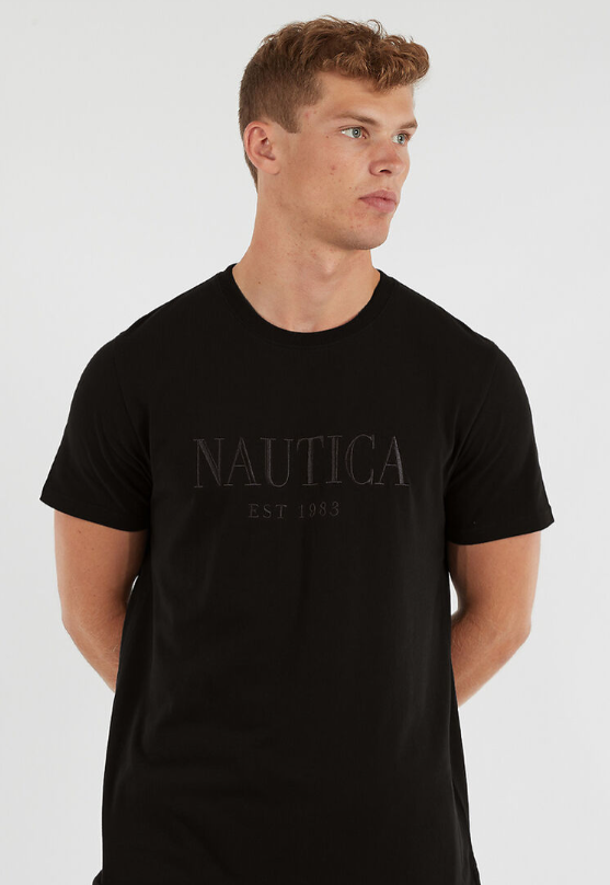NTA-M14 (Nautica big & tall tonal embroidered nautica t-shirt true black) 122593913
