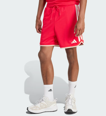 AA-V29 (Adidas stadium mesh shorts pure ruby red/crystal linen/off white) 122594089