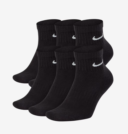 NA-P48 (Nike everday cushioned training ankle socks 6 pack black/white)