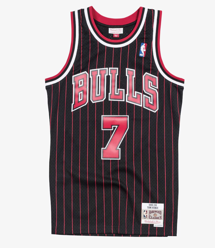 MNA-B50 (Mitchell and ness nba swingman jersey bulls toni kukoc 95-96 alt black) 12698260