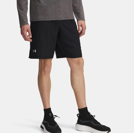UAA-I16 (Under armour mens launch 9" shorts black/reflective) 12693478
