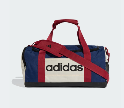 AE-F9 (Adidas linear small colourblock duffel dark blue/off white/active maroon) 22692646
