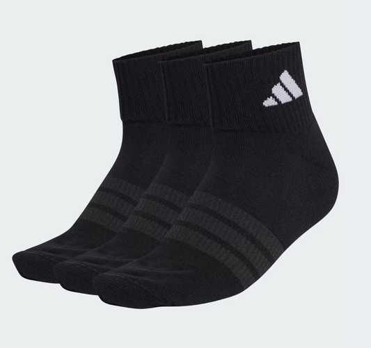 AA-N30 (Adidas cushioned sportswear ankle socks 3 pair pack black/white) 22691203