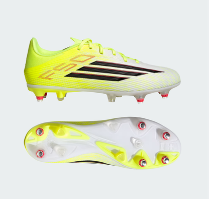 A-W72 (Adidas F50 league soft ground boots team solar yellow/black/lucid red) 32697694