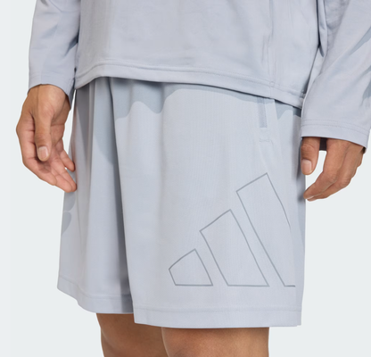 AA-M31 (Adidas workout essentials base pique big logo shorts halo silver) 32692646