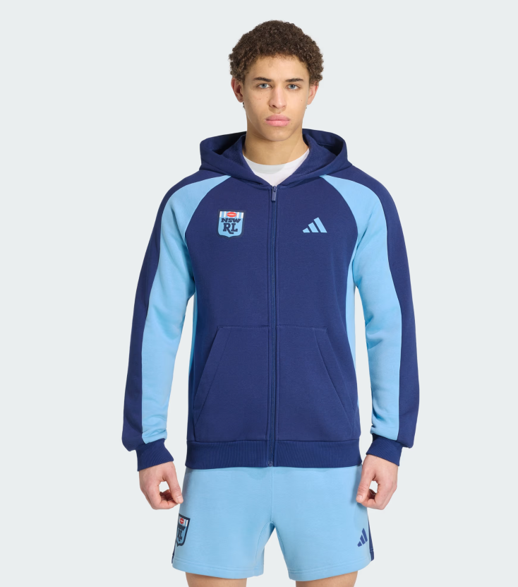 AA-R31 (Adidas new south wales colourblock full zip hoodie dark blue) 32695457