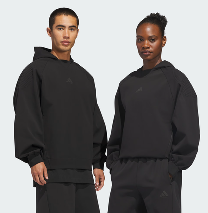 AA-U31 (Adidas basketball seasonal luxe hoodie black) 326910580