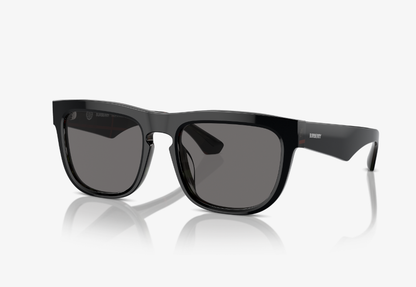 BB-D (Burberry sunglasses top black on vintage check frame/polarized dark grey lenses) 1026921467