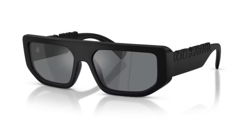 DG-D (Dolce & Gabana black matte frame/light grey mirror lenses) 326919311