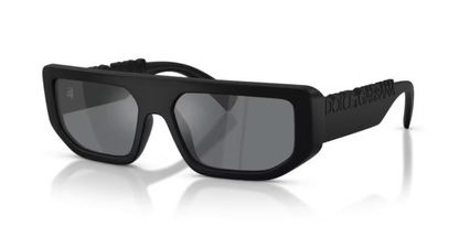 DG-D (Dolce & Gabana black matte frame/light grey mirror lenses) 326919311
