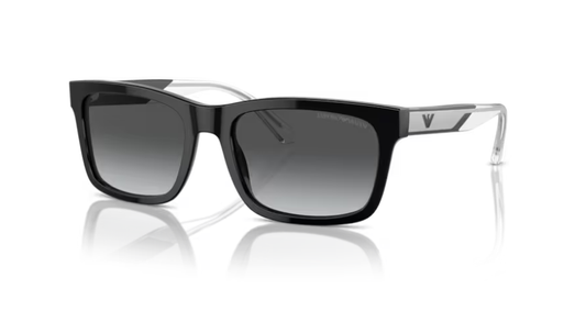 EA-B (Emporio armani shiny black frame/dark grey polarized lenses) 326914476