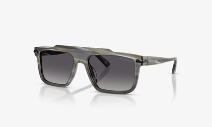 MK-B (Michael kors boston charcoal horn frame/grey mono polarises lenses) 326911423