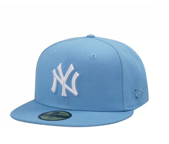 NEC-N71 (New era 5950 99 world series new york yankees sky fitted hat) 12693970