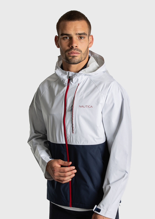 NTA-X15 (Nautica lightweight packable shell jacket bright white/navy) 42698696