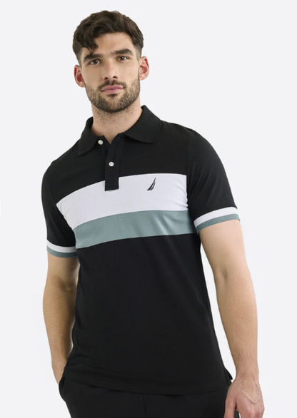 NTA-D16 (Nautica woodford big & tall polo shirt black) 42697391