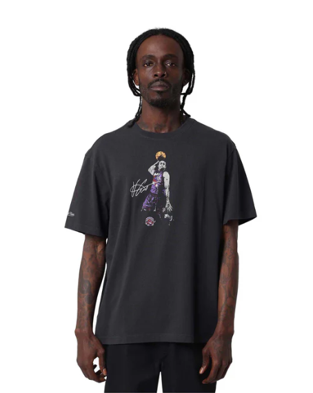 MNA-A51 (Mitchell & ness NBA dunk tee toronto raptors vince carter washed black) 42693043