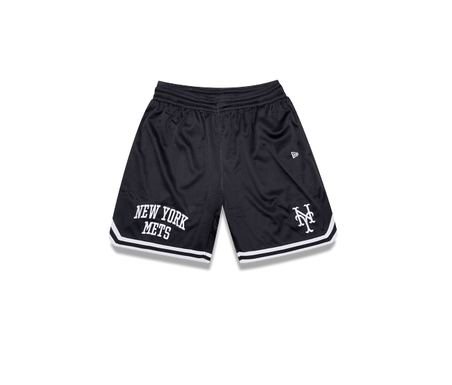 NEA-E14 (New era comfort club new york mets mesh shorts black) 52695000