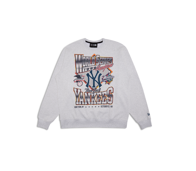 NEA-G14 (New era premium retro new york yankees crewneck grey) 52696500
