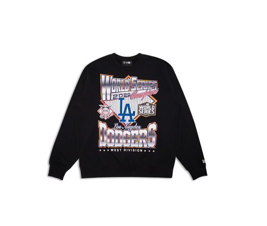 NEA-H14 (New era premium retro los angeles dodgers crewneck black) 52696500