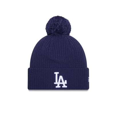 NEC-N73 (New era leagues icon los angeles dodgers pom knit beanie in official team colours) 52692395
