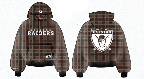 MNA-L51 (Mitchell & ness box fit hoodie raiders chocolate) 52698260