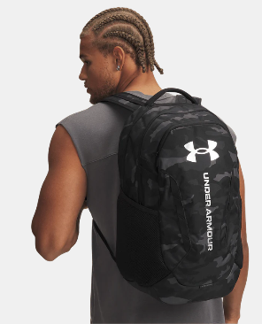 UAE-Y14 (Under armour unisex hustle 6.0 pro back pack black/metallic silver) 52693913
