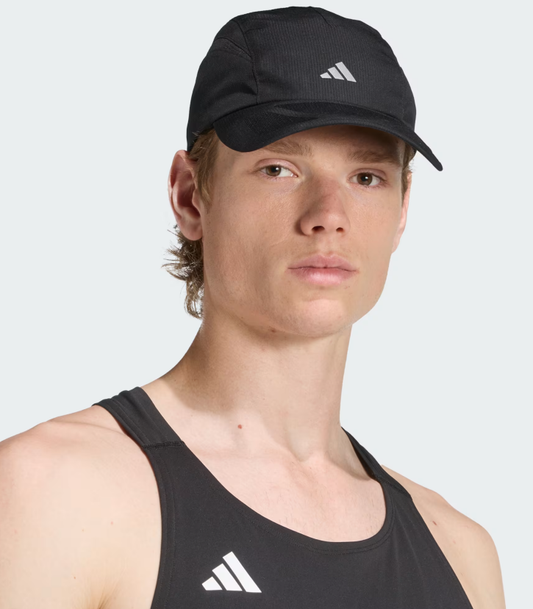 AA-Z31 (Adidas running x adizero lightweight climacool strap cap black/reflective osfm) 52692646