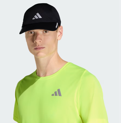 AA-A32 (Adidas running mesh 4 panel cap climacool strap cap osfm black/reflective silver) 52692167