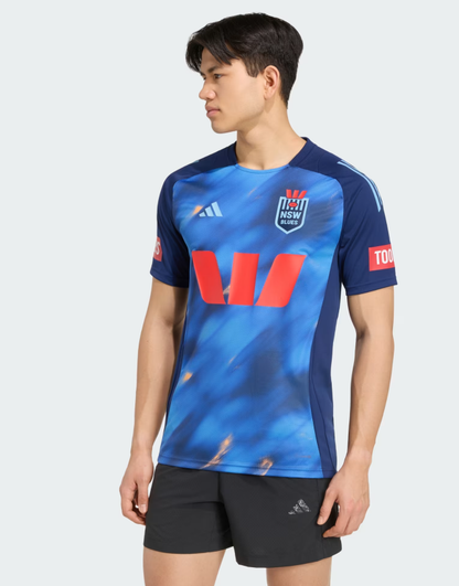 AA-K32 (Adidas westpac new south wales blues performance t-shirt dark blue) 62694808