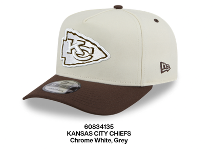 NEC-H72 (New era 950 A frame chocolate 2 tone kansas city chiefs osfm chrome chocolate snapback osfm) 12693290