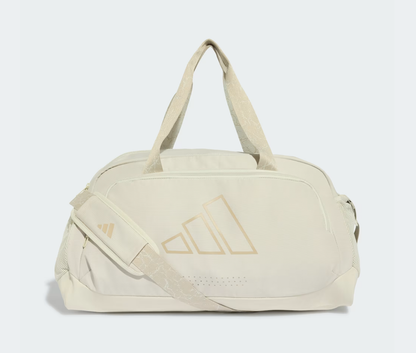 AE-M9 (Adidas women's defender graphic strap duffle small orbit grey) 62693585
