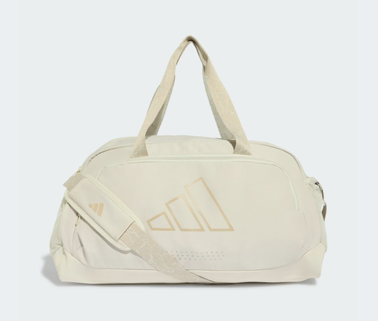 AE-M9 (Adidas women's defender graphic strap duffle small orbit grey) 62693585