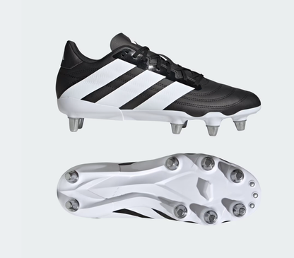 A-I73 (Adidas kakari soft ground boots black/white/silver metallic) 72697214