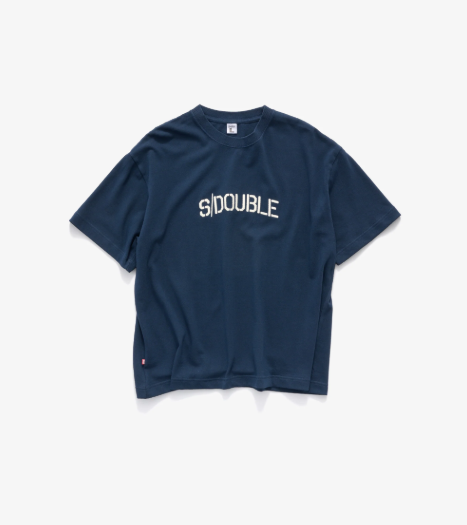 SSA-Q (S/Double stencil heavy weight tee navy) 72693478