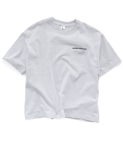 SSA-Z (S/Double country text short sleeve heavy weight tee grey heather) 72693478