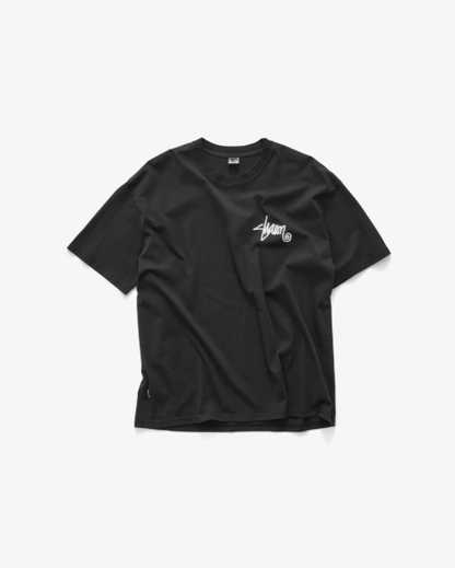 SSA-L (S/Double shawn script short sleeve heavy weight tee black) 122593260