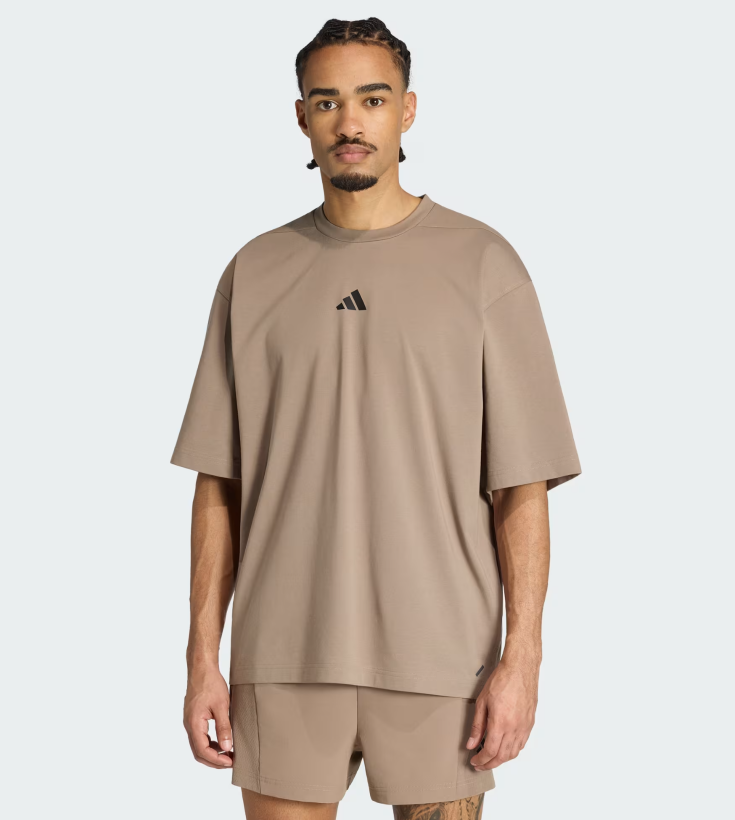 AA-T32 (Adidas primelift workout oversize tee khakhi/black) 82693125