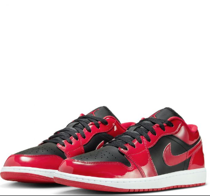 N-F140 (Nike air jordan 1 low se black/varsity red/white)