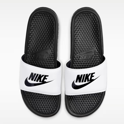 N-H140 (Nike benassi just do it slides white/black)