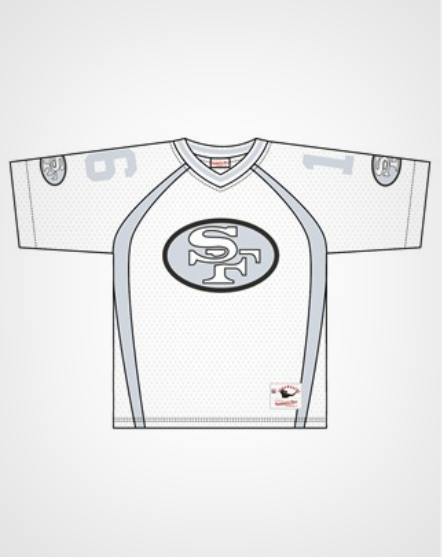 MNA-P53  (Mitchell & ness san francisco 49ers established jersey white) 82699565